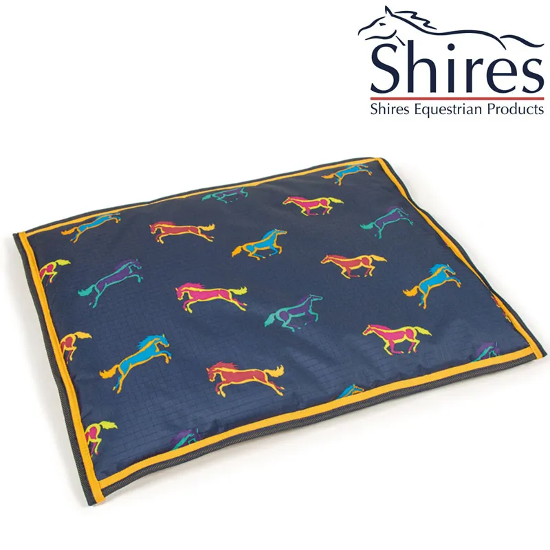 Shires Digby and Fox Waterproof Dog Bed - Horse Print